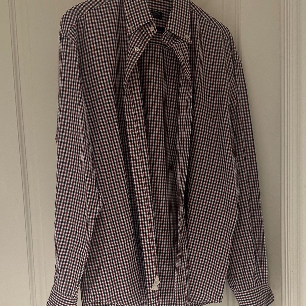 Paul & Shark Red and Blue Plaid Shirt